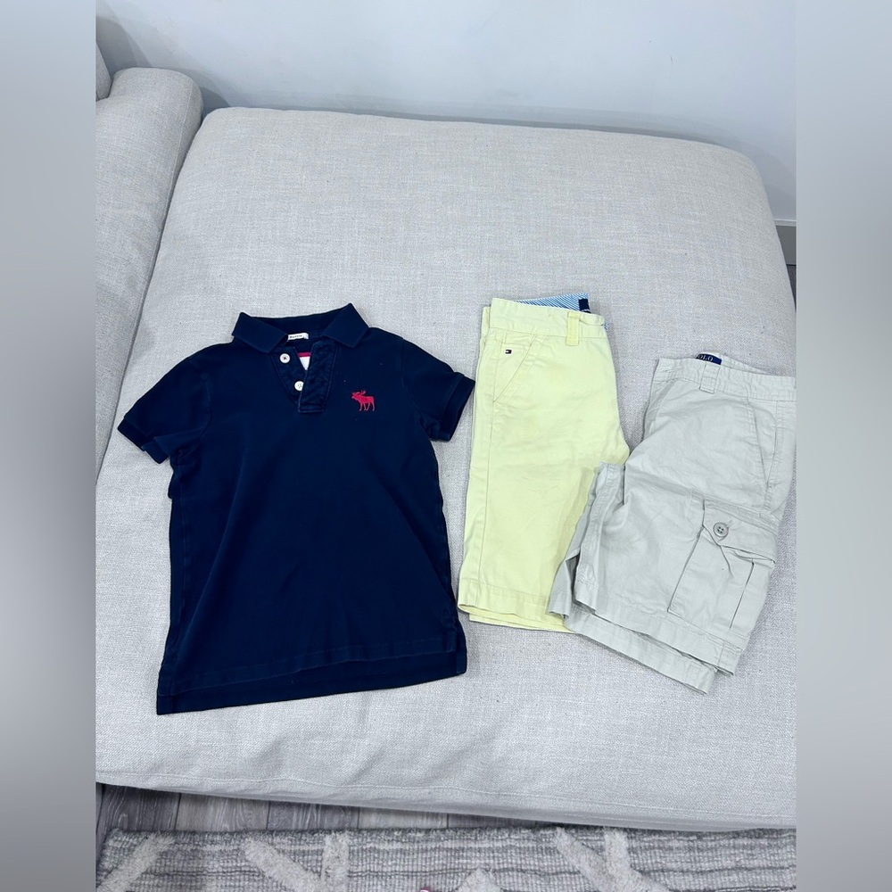 Polo Ralph Lauren Abercrombie Tommy Hilfiger size 10 medium bundle lot of 3